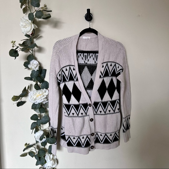 💚 Garage Tribal Pattern Cardigan - Picture 1 of 12
